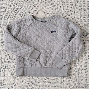 Patagonia quilted sweatshirt, organic cotton
